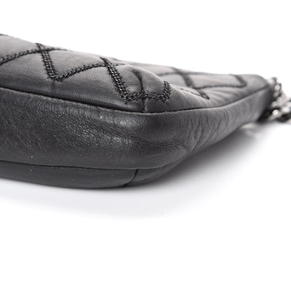 Chanel Lambskin Double Stitched Shoulder Bag Black 9 of 14