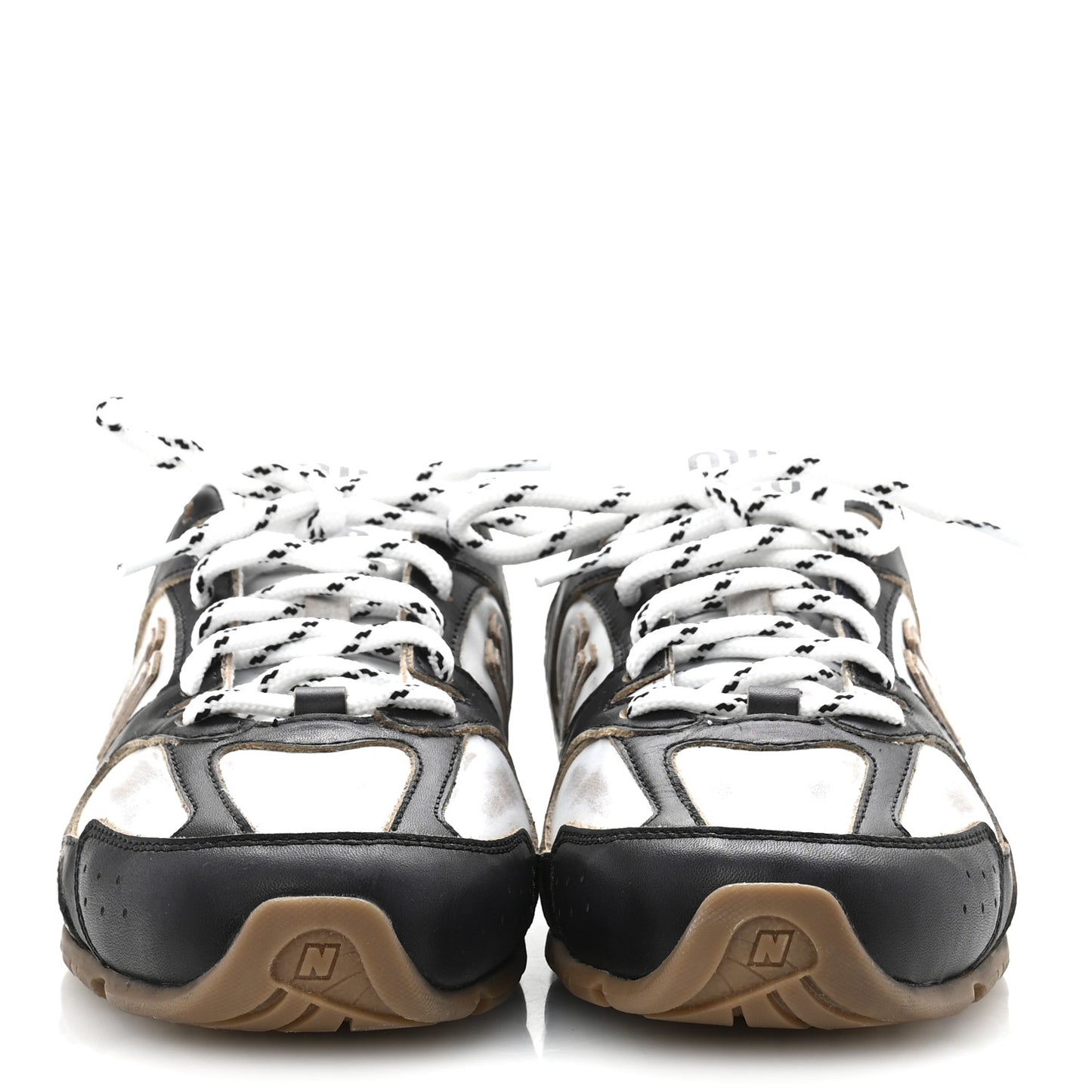 X NEW BALANCE Vitello Deco Bicolor 530 SL Sneakers 37.5 Black White
