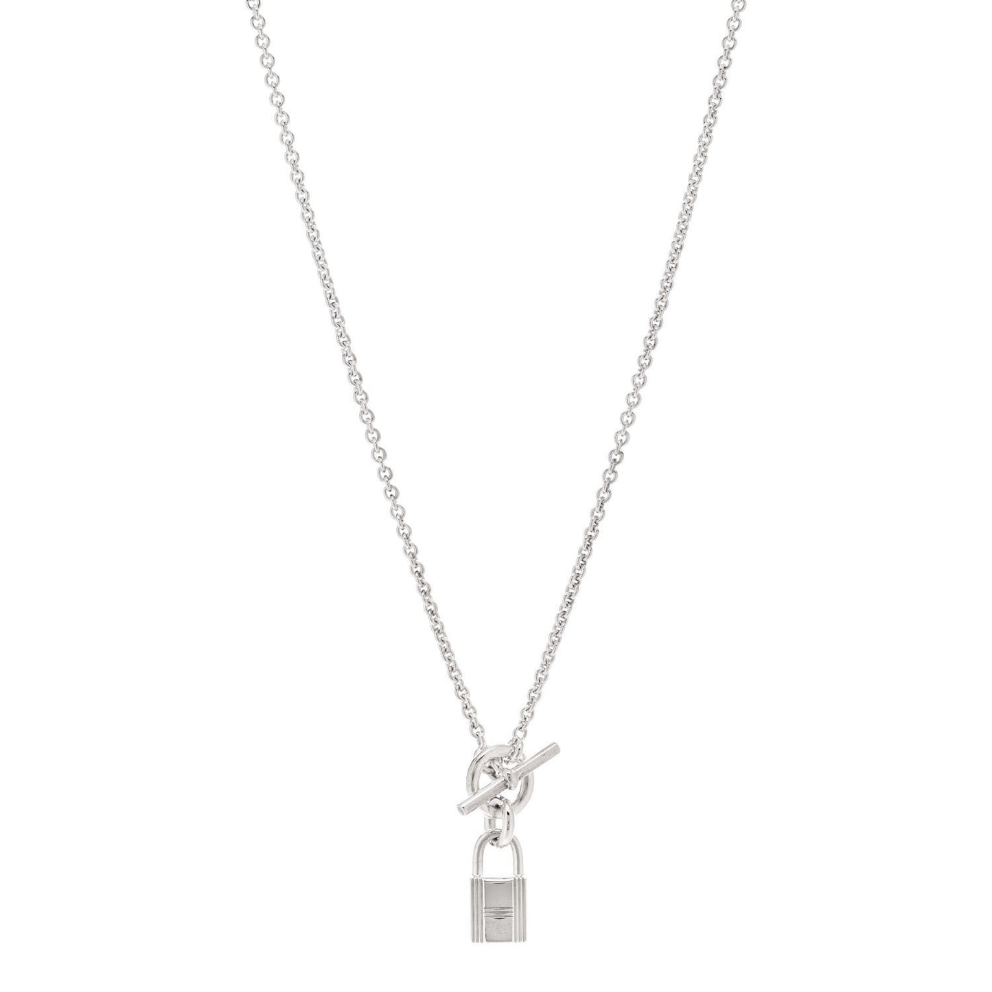 Sterling Silver Cadenas Kelly Lock Pendant Necklace