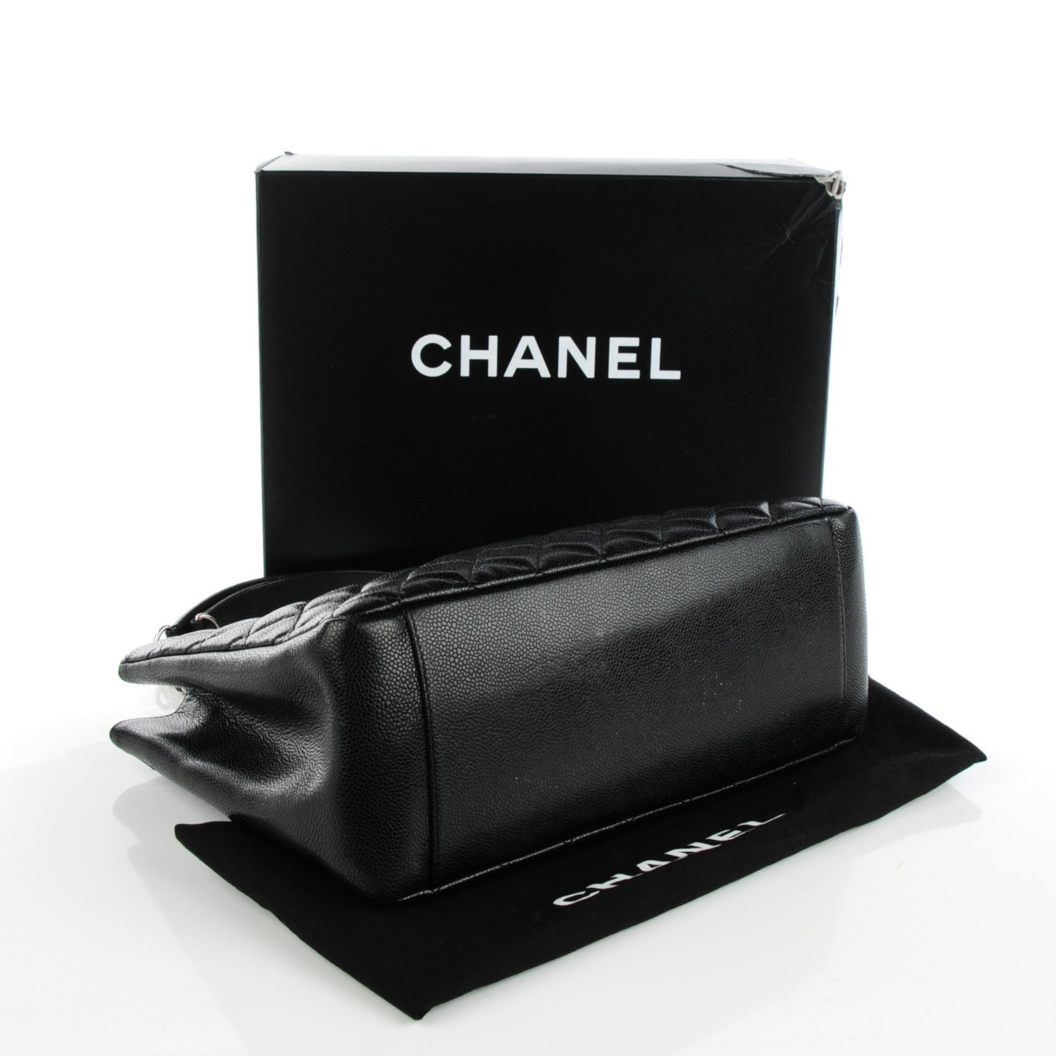 Chanel Caviar Quilted Grand Shopping Tote GST Black 4 of 7