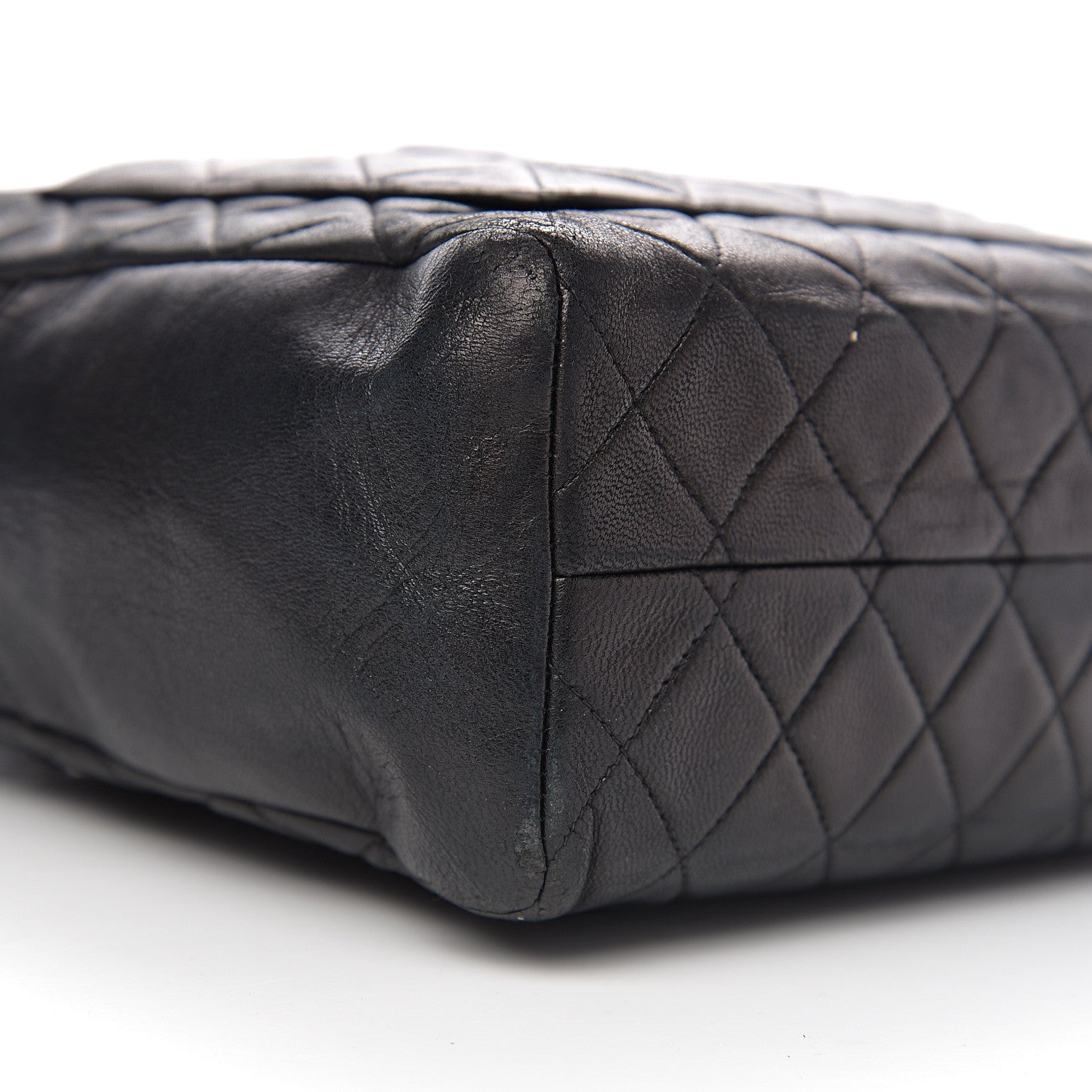 Chanel Lambskin Quilted CC Tote Black 11 of 12