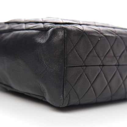 Chanel Lambskin Quilted CC Tote Black 11 of 12