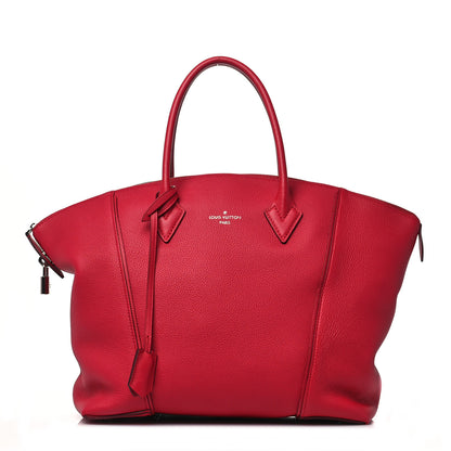 Louis Vuitton Veau Cachemire Soft Lockit MM Framboise 1 of 7