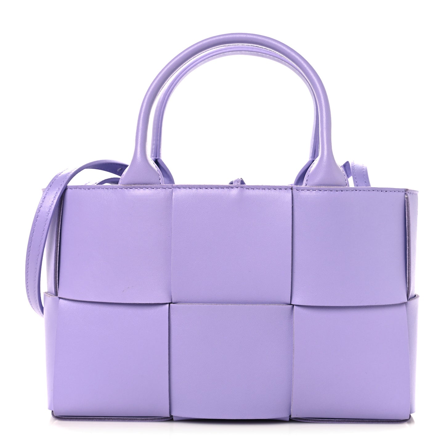 Nappa Maxi Intrecciato Mini Arco Tote Wisteria