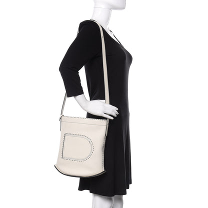 Delvaux Taurillon Pin Daily Surpique Bucket Ivory 2 of 9