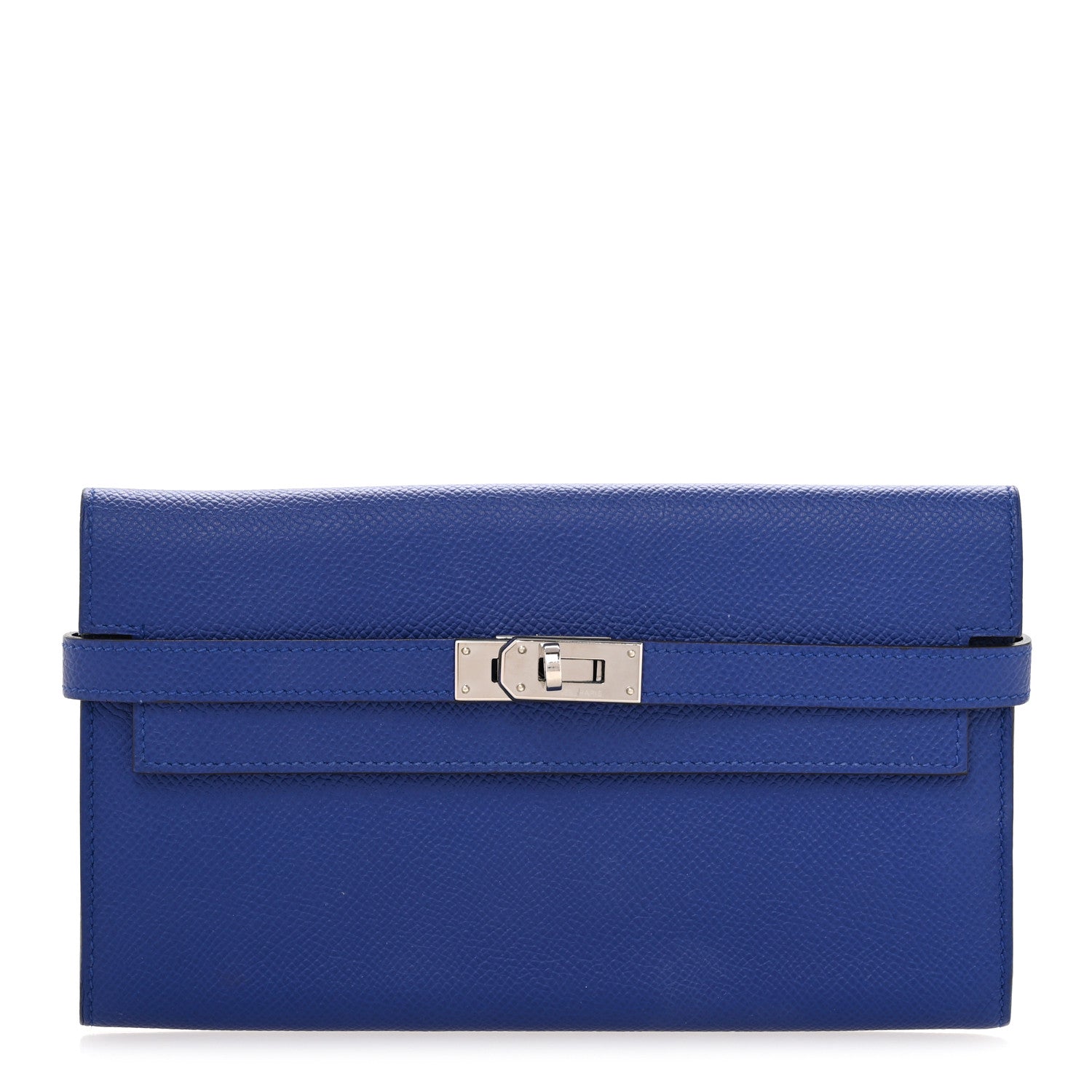 Hermes Epsom Kelly Longue Wallet Bleu Electrique 1 of 11