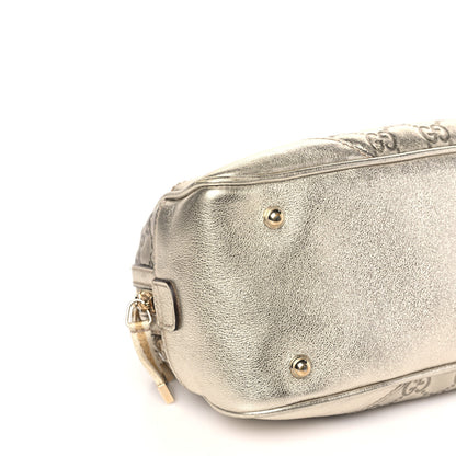 Gucci Guccissima Small Capri Satchel Metallic Gold 8 of 9