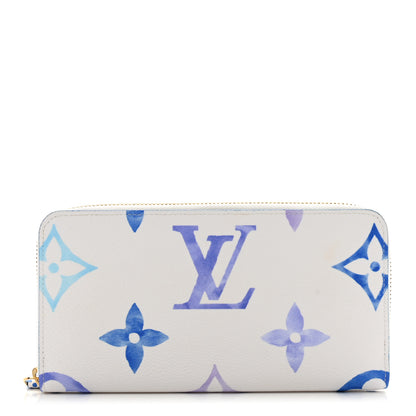 Louis Vuitton Monogram Giant By The Pool Zippy Wallet Resort Blue 1 of 6