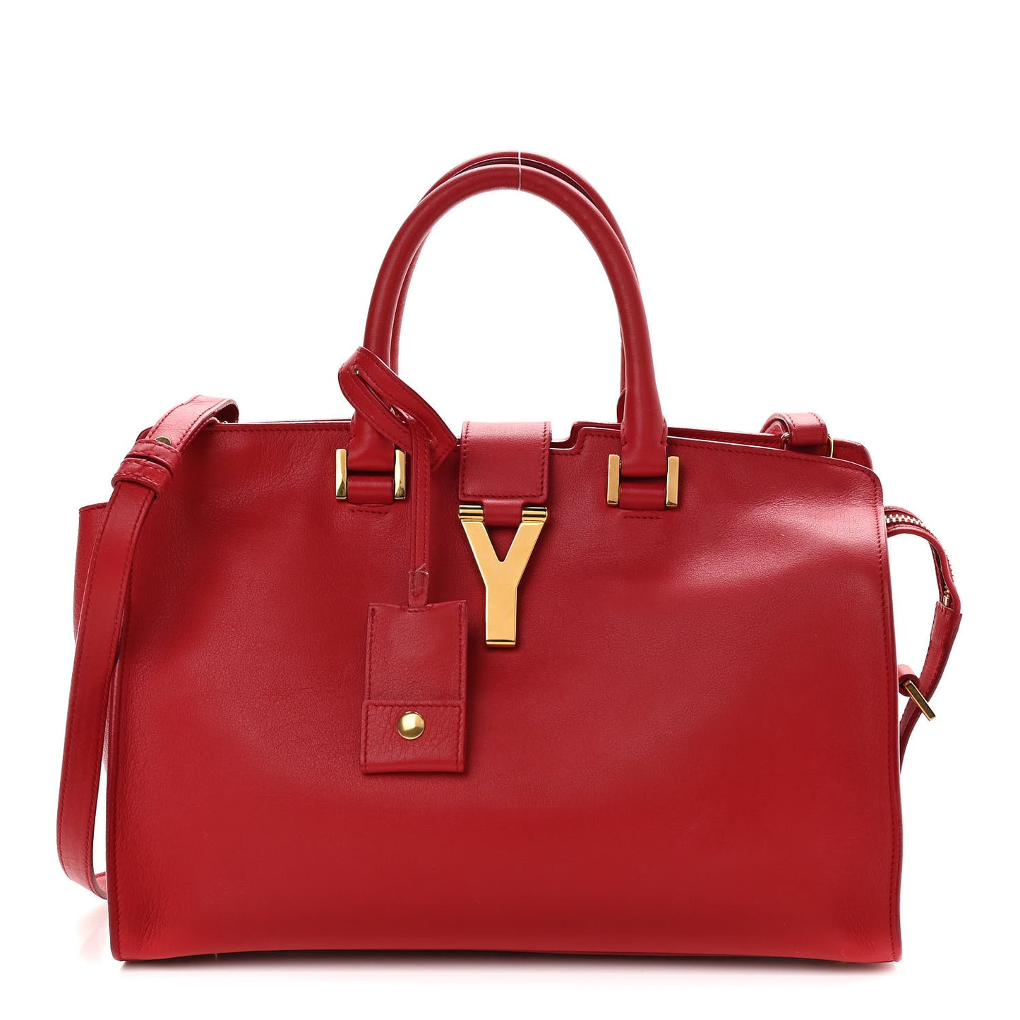 Calfskin Small Classic Y Cabas Red