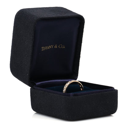 Tiffany 18K Rose Gold Diamond Metro Rose Cut Eternity Band Ring 52 6 5 of 5
