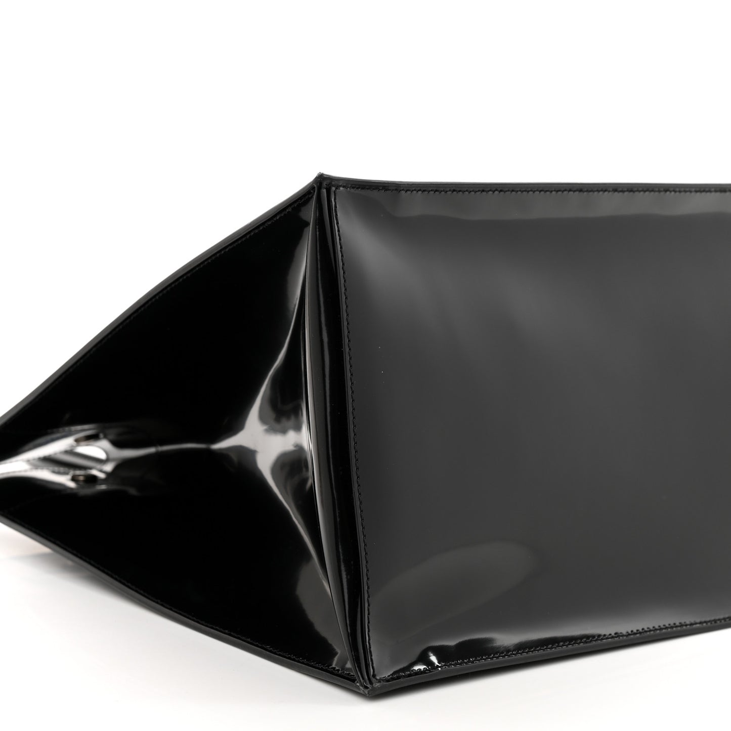 Mesh Patent Rive Gauche Tote Black