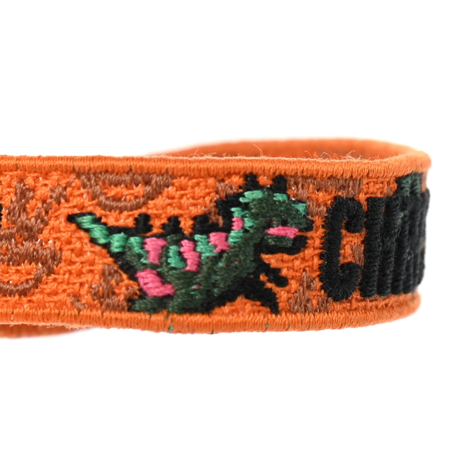 Cotton Woven J'Adior Dragons Friendship Bracelet Orange