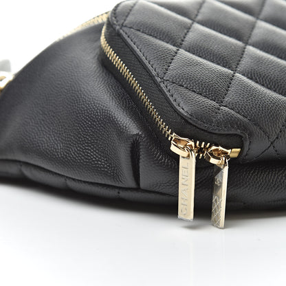 Chanel Caviar Quilted Business Affinity Waist Belt Bag Black 9 of 11