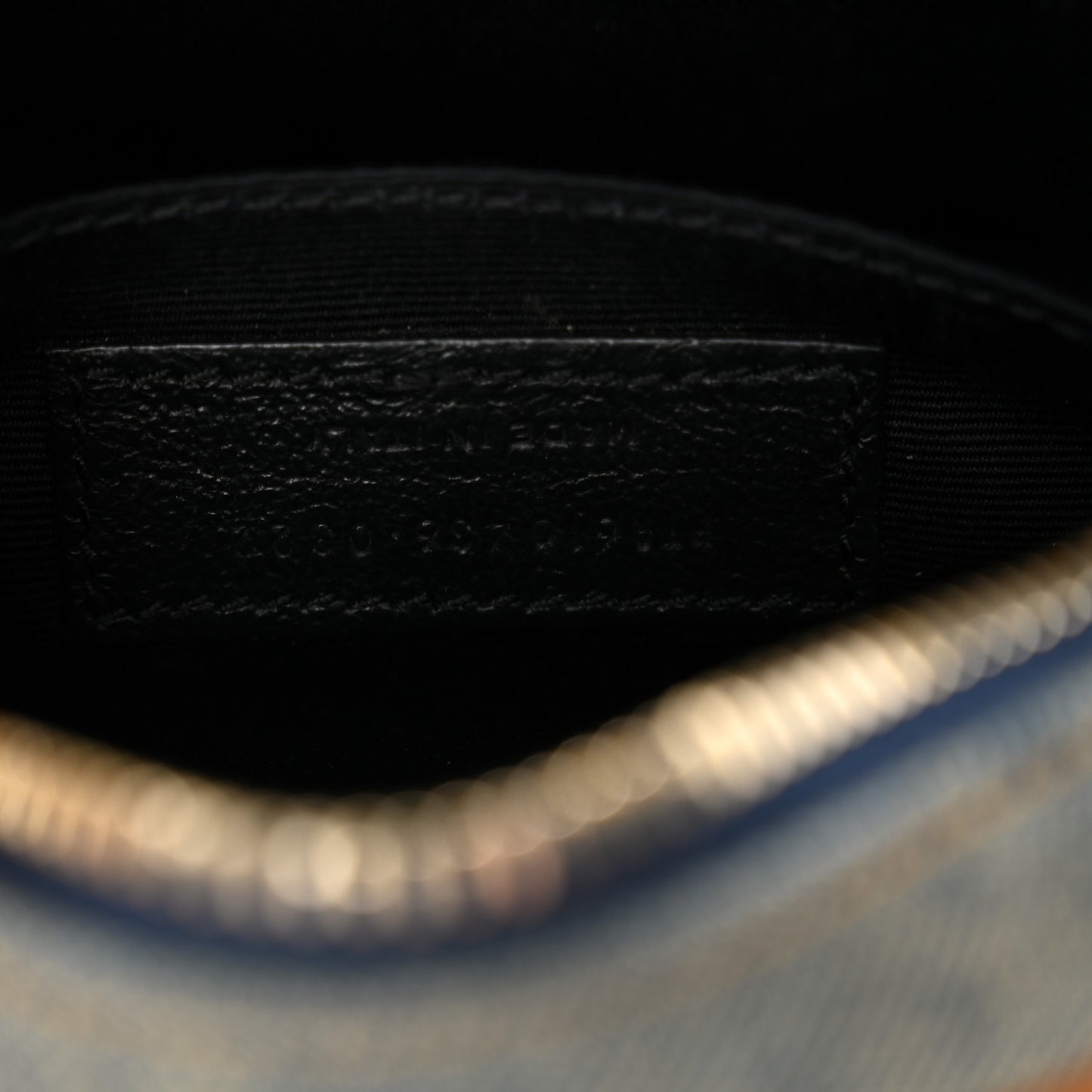 Denim Quilted Monogram Round Crossbody Bag Rodeo Blue