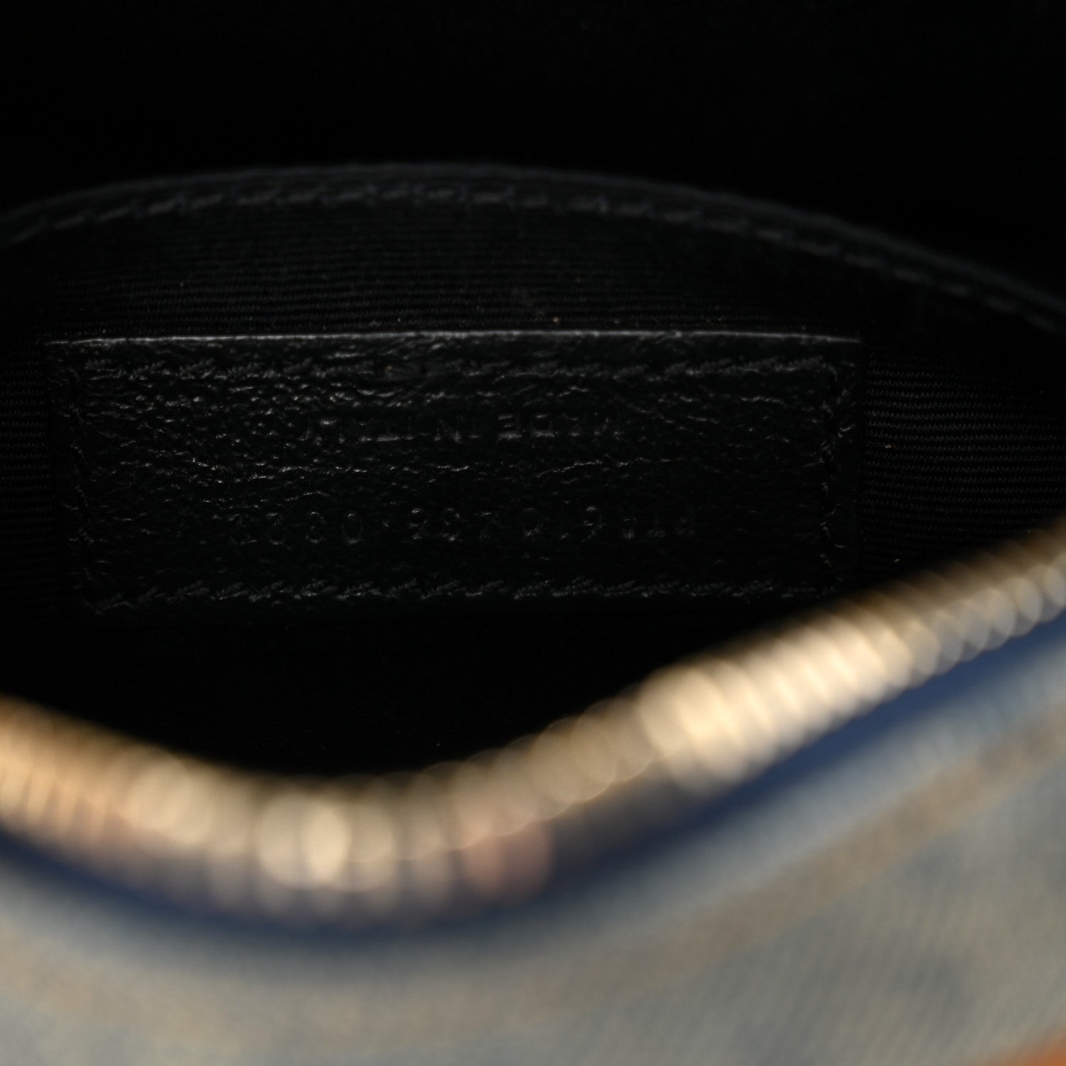 Saint Laurent Denim Quilted Monogram Round Crossbody Bag Rodeo Blue 7 of 10