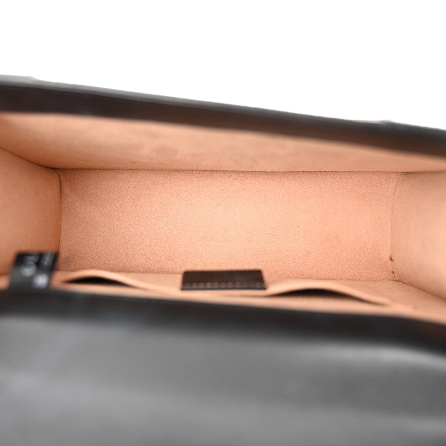 Nappa Elaphe GG Supreme Monogram Medium Osiride Shoulder Bag Black Bright Cuir Beige Ebony
