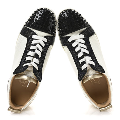 Christian Louboutin Calfskin Mens Louis Junior Spikes Orlato Flat Sneakers 42 Multicolor 2 of 8