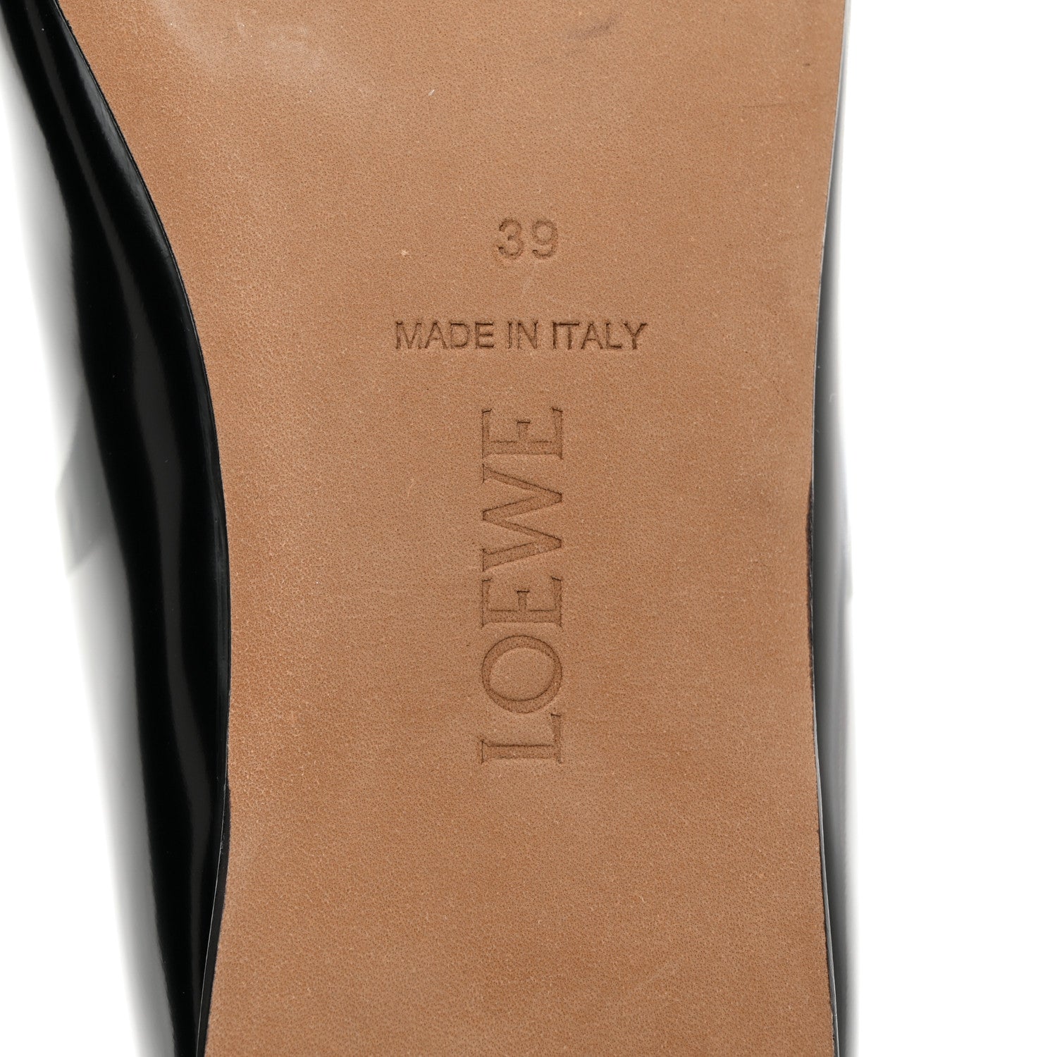 Loewe Puffy Lambskin Padded Bow Ballerina Flats 39 Black 8 of 8