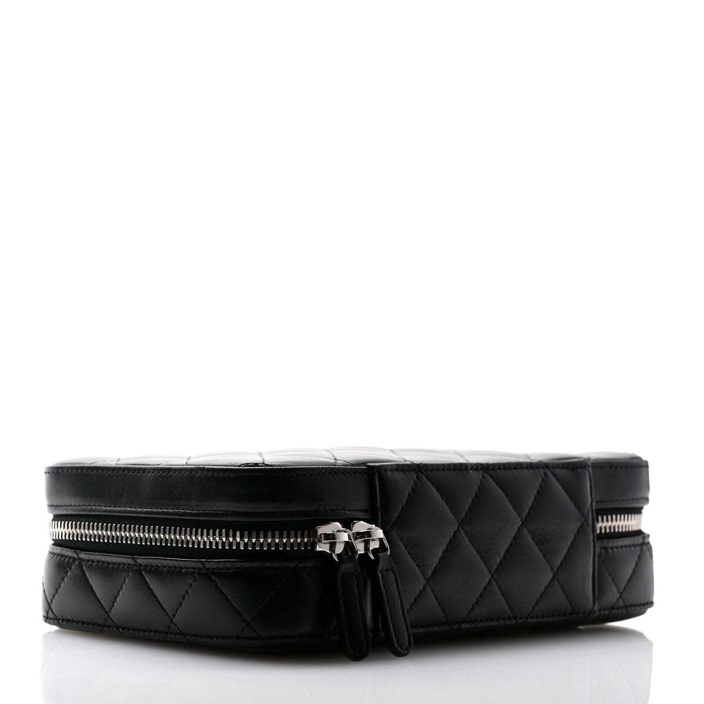 Lambskin Quilted Jewelry Case Black