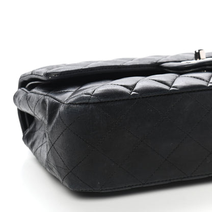 Chanel Lambskin Quilted Medium Double Flap Black 7 of 13