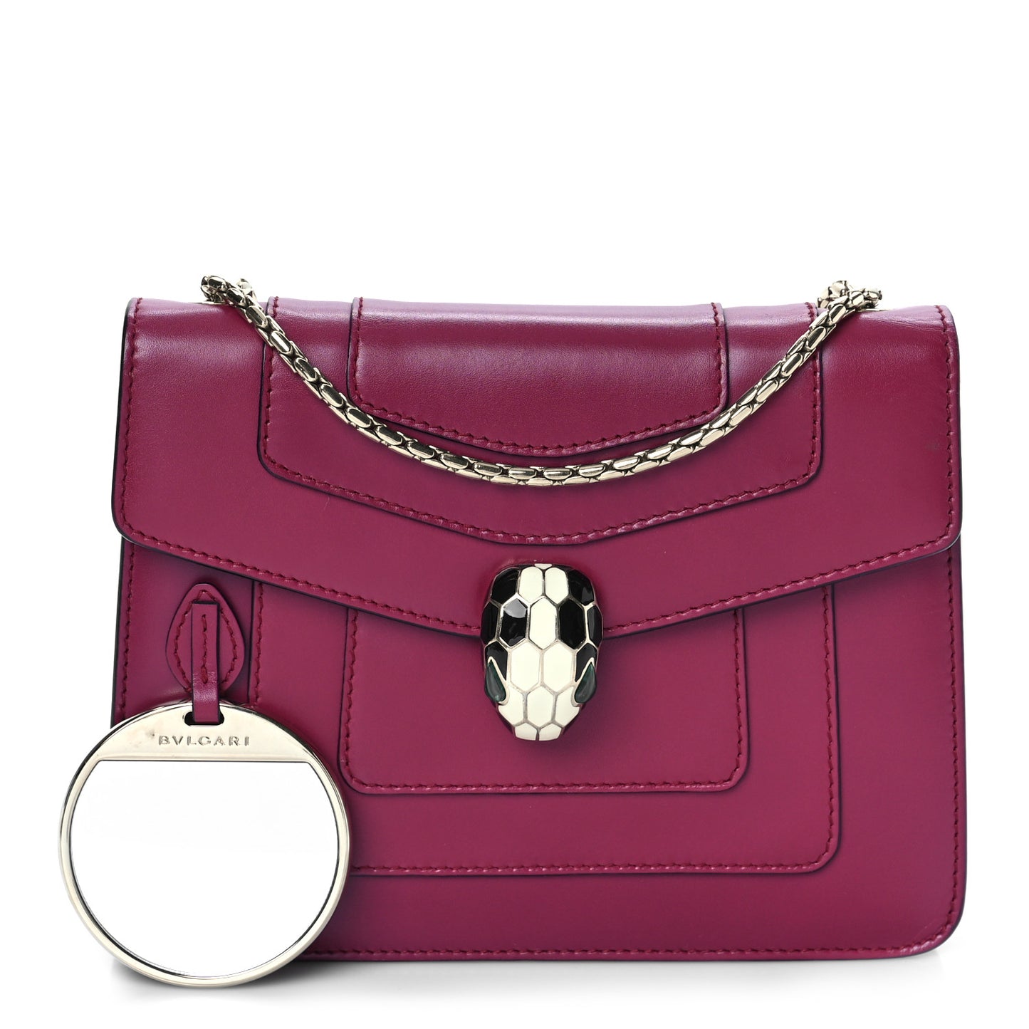 Calfskin Serpenti Forever Crossbody Bag Plum