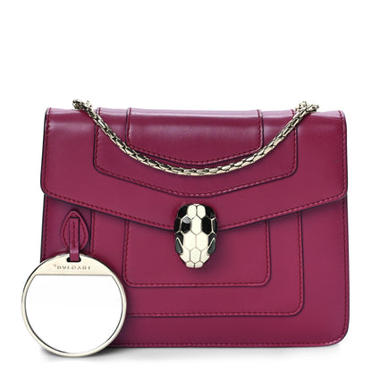 Bulgari Calfskin Serpenti Forever Crossbody Bag Plum 1 of 12