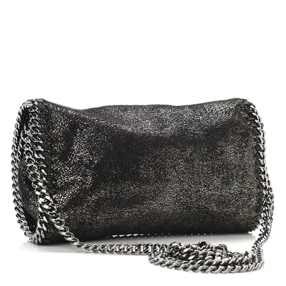 Stella McCartney Shaggy Deer Falabella Crossbody Clutch Black 3 of 9