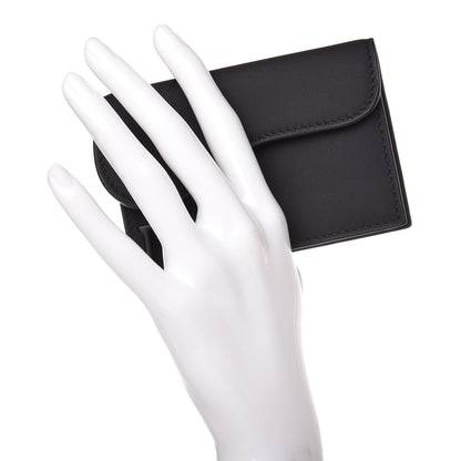 Christian Dior Ultra Matte Calfskin Saddle Card Holder Black 2 of 9