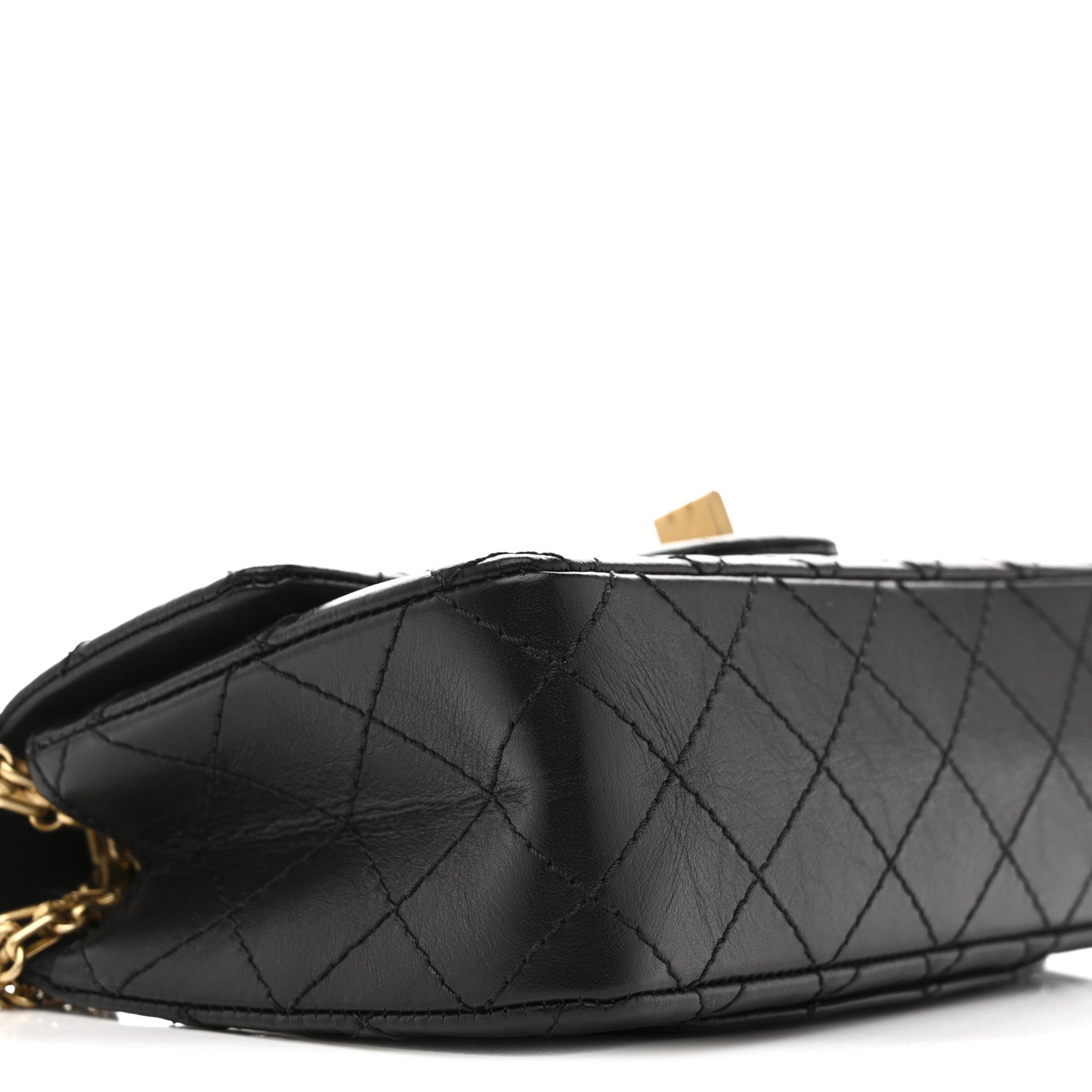 Chanel Aged Calfskin Quilted 2.55 Reissue Mini Flap Black 9 of 11
