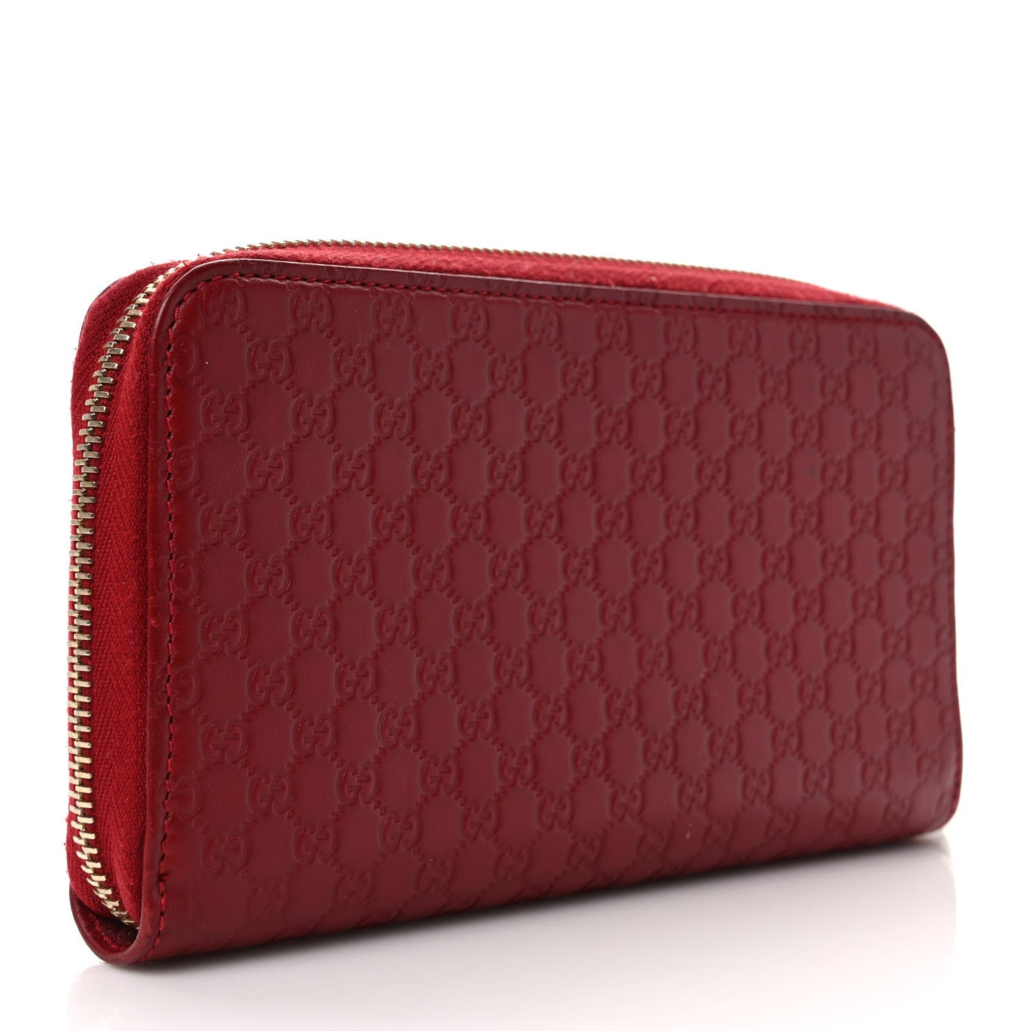 Gucci Microguccissima Zip Around Wallet Red 3 of 7