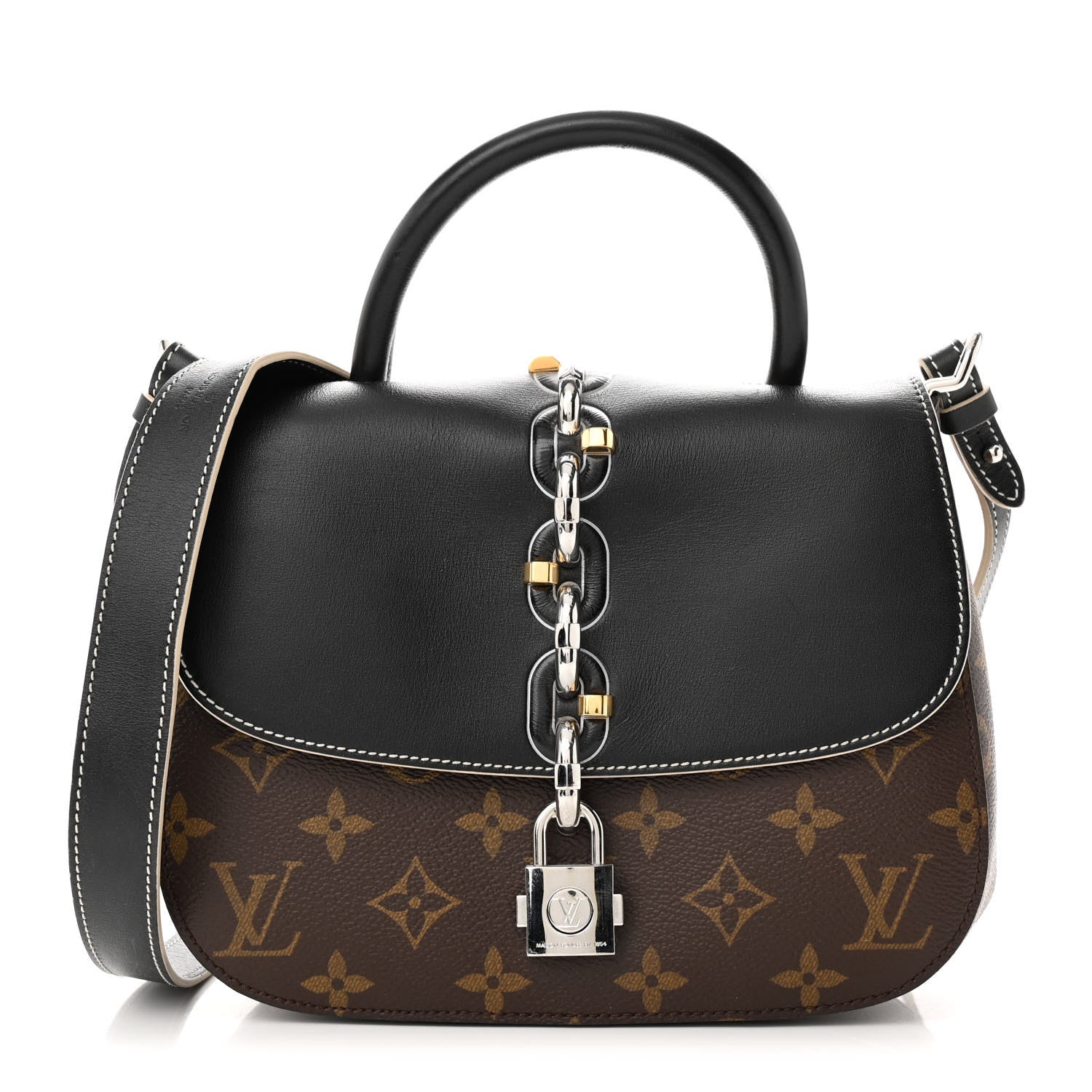 Louis Vuitton Calfskin Monogram Chain It Bag PM Black 1 of 10