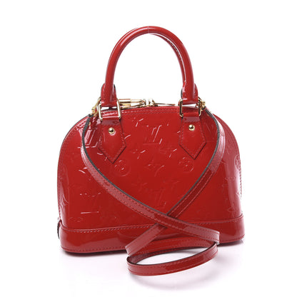Louis Vuitton Vernis Alma BB Cherry 2 of 10