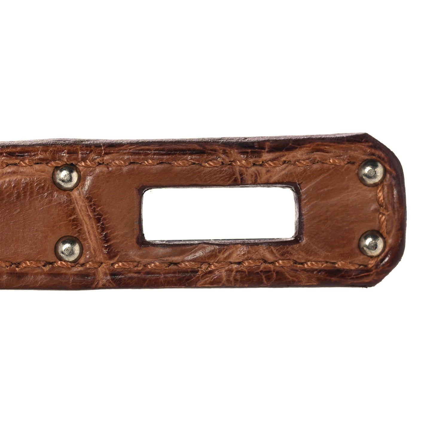Togo Matte Alligator Birkin Touch 25 Gold
