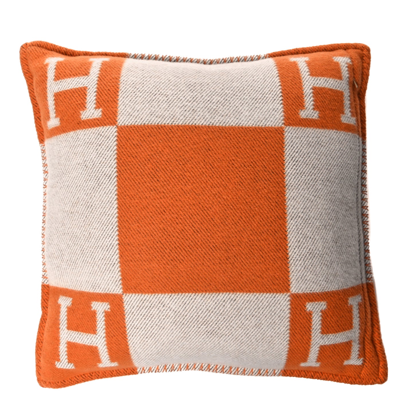 Wool Cashmere Avalon Pillow PM Ecru Potiron