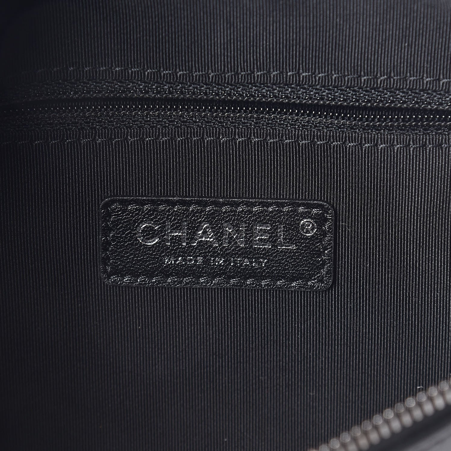 Chanel Calfskin Chain 20s Signe Waist Bag Black 6 of 11