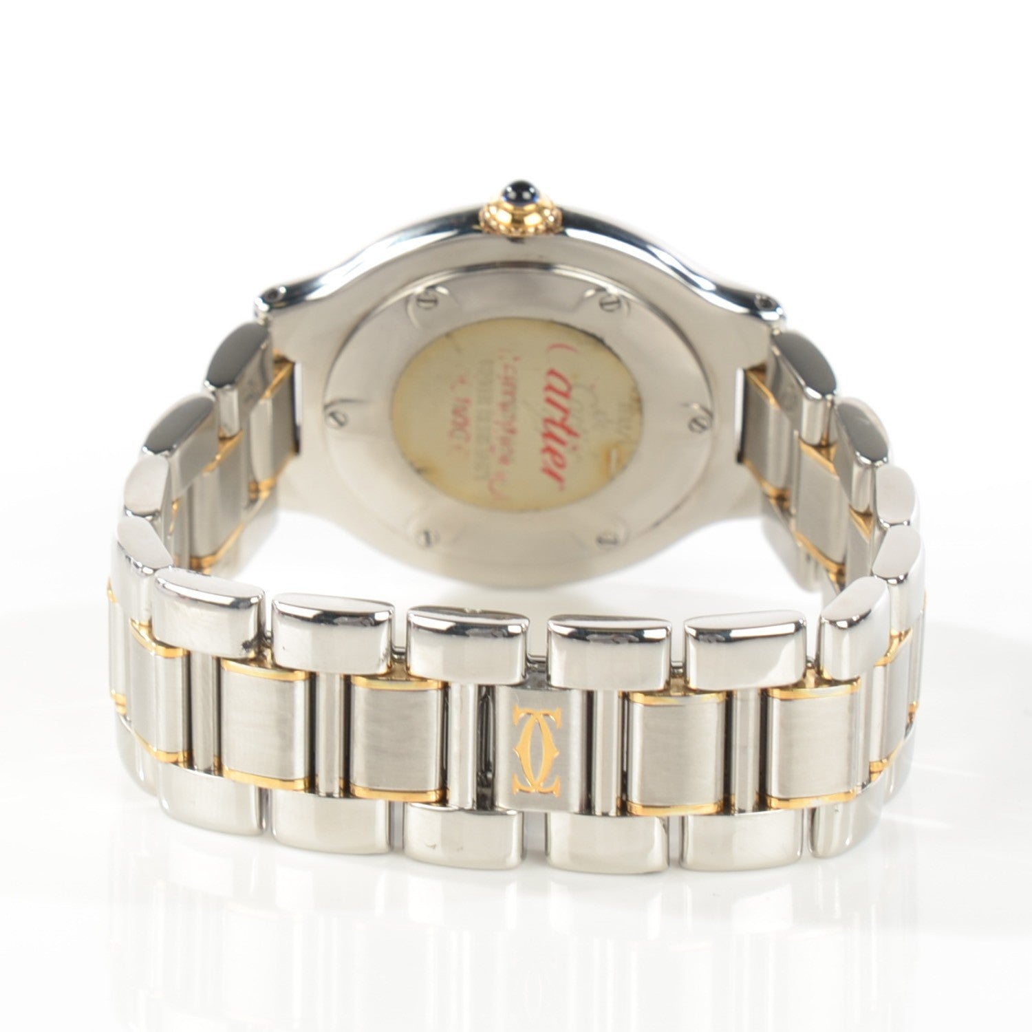 Cartier Stainless Steel 18K Yellow Gold 31mm Must De 21 Quartz Watch 4 of 7