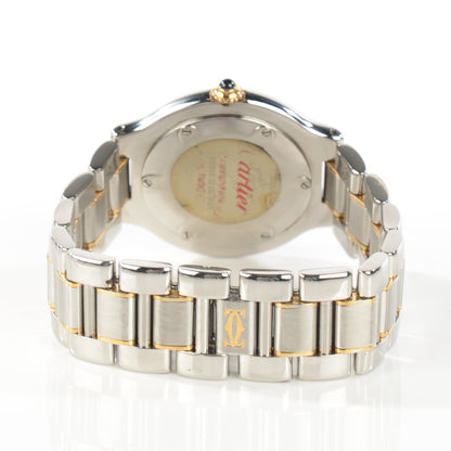 Cartier Stainless Steel 18K Yellow Gold 31mm Must De 21 Quartz Watch 4 of 7