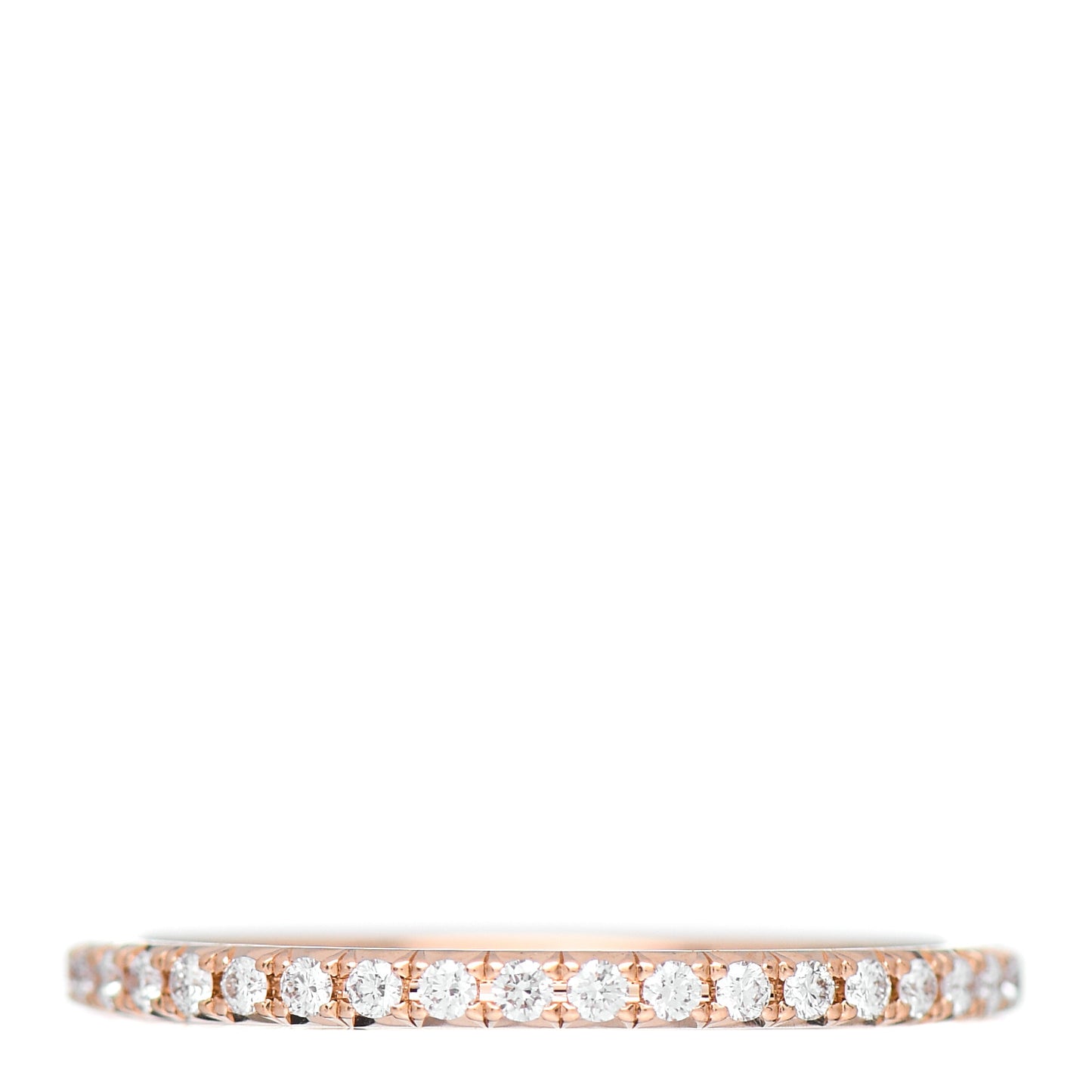 18K Rose Gold Diamond .34ctw Soleste Full Eternity Band Ring 49 5