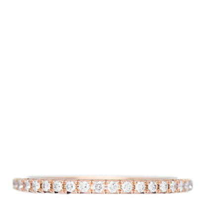 Tiffany 18K Rose Gold Diamond .34ctw Soleste Full Eternity Band Ring 49 5 3 of 4