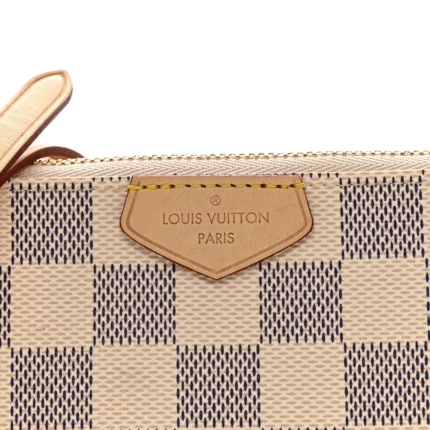 Louis Vuitton Damier Azur Double Zip Pochette 8 of 9