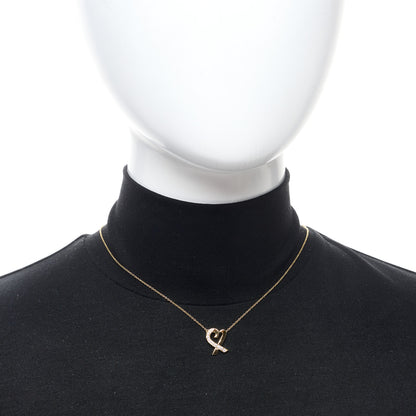 Tiffany 18K Yellow Gold Diamond Small Paloma Picasso Loving Heart Pendant Necklace 2 of 4