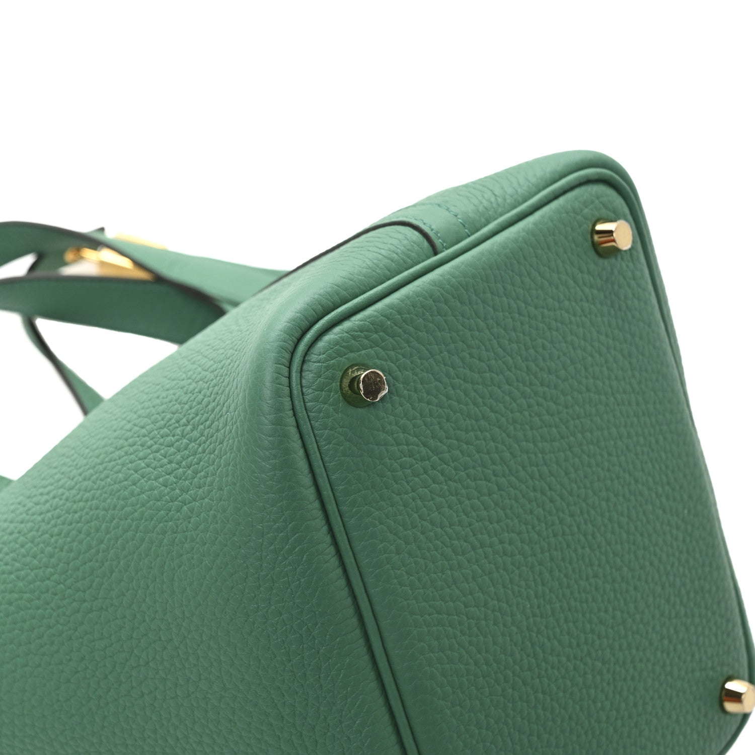 Hermes Taurillon Clemence Picotin Lock 18 PM Vert Jade 11 of 13