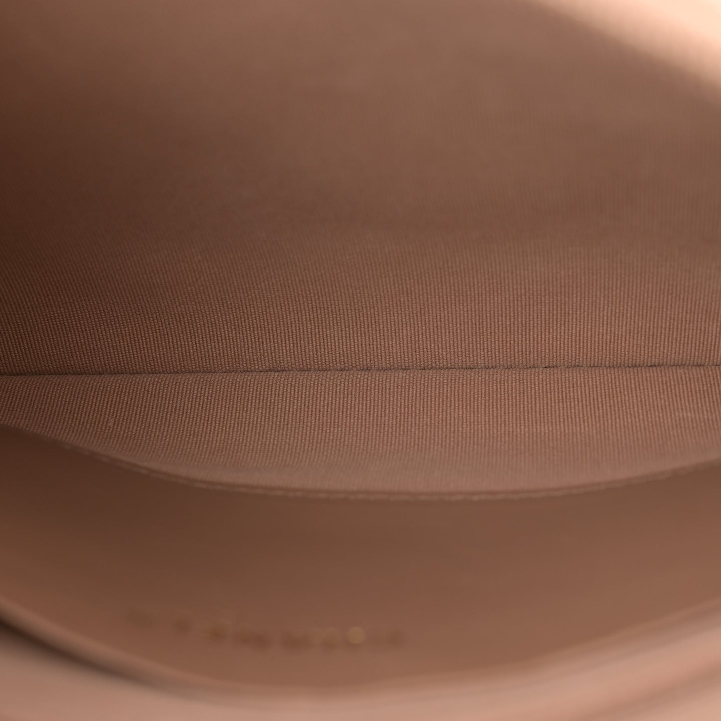 Shiny Crumpled Lambskin Quilted Large Trendy Chain Around Hobo Dark Beige