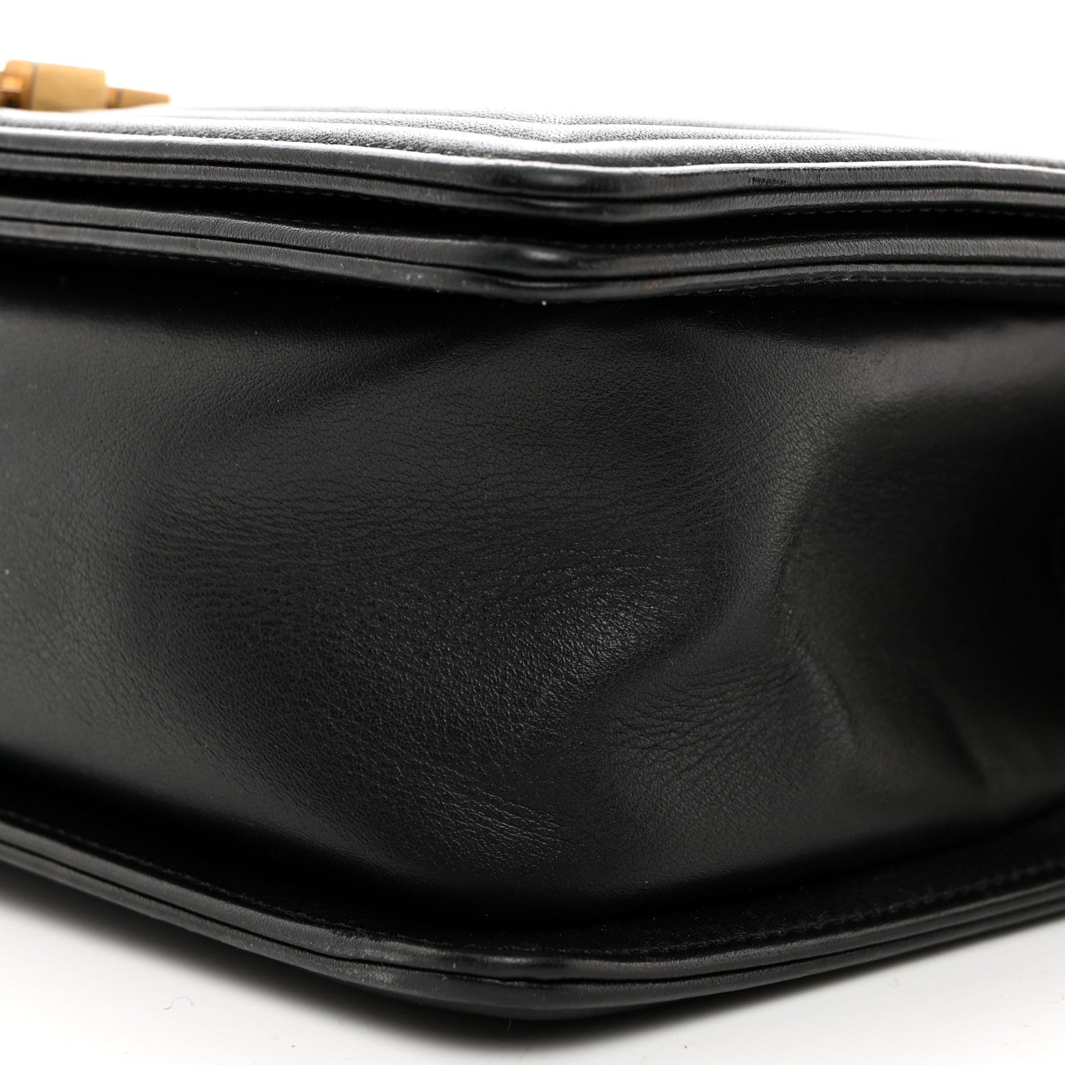 Chanel Lambskin Chevron Quilted Medium Boy Flap Black 10 of 10