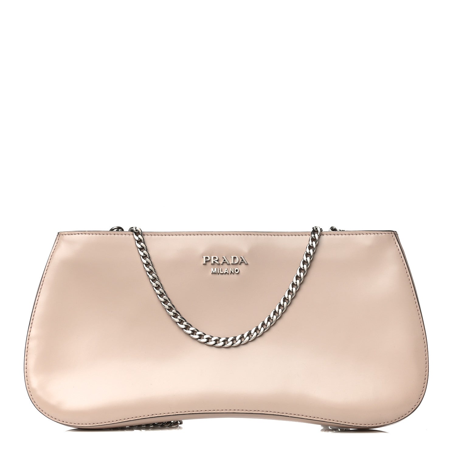 Prada Soft Calf Chain Clutch Cammeo 1 of 19
