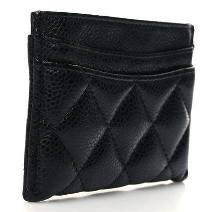 Chanel Caviar Quilted Card Holder Black 3 of 9