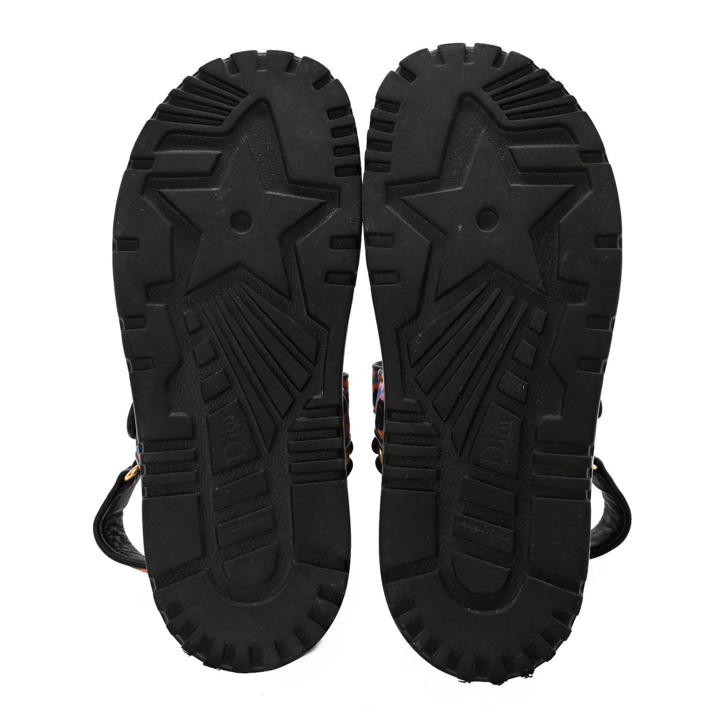 Technical Fabric Mizza Print DiorAct Sandals 39.5 Multicolor