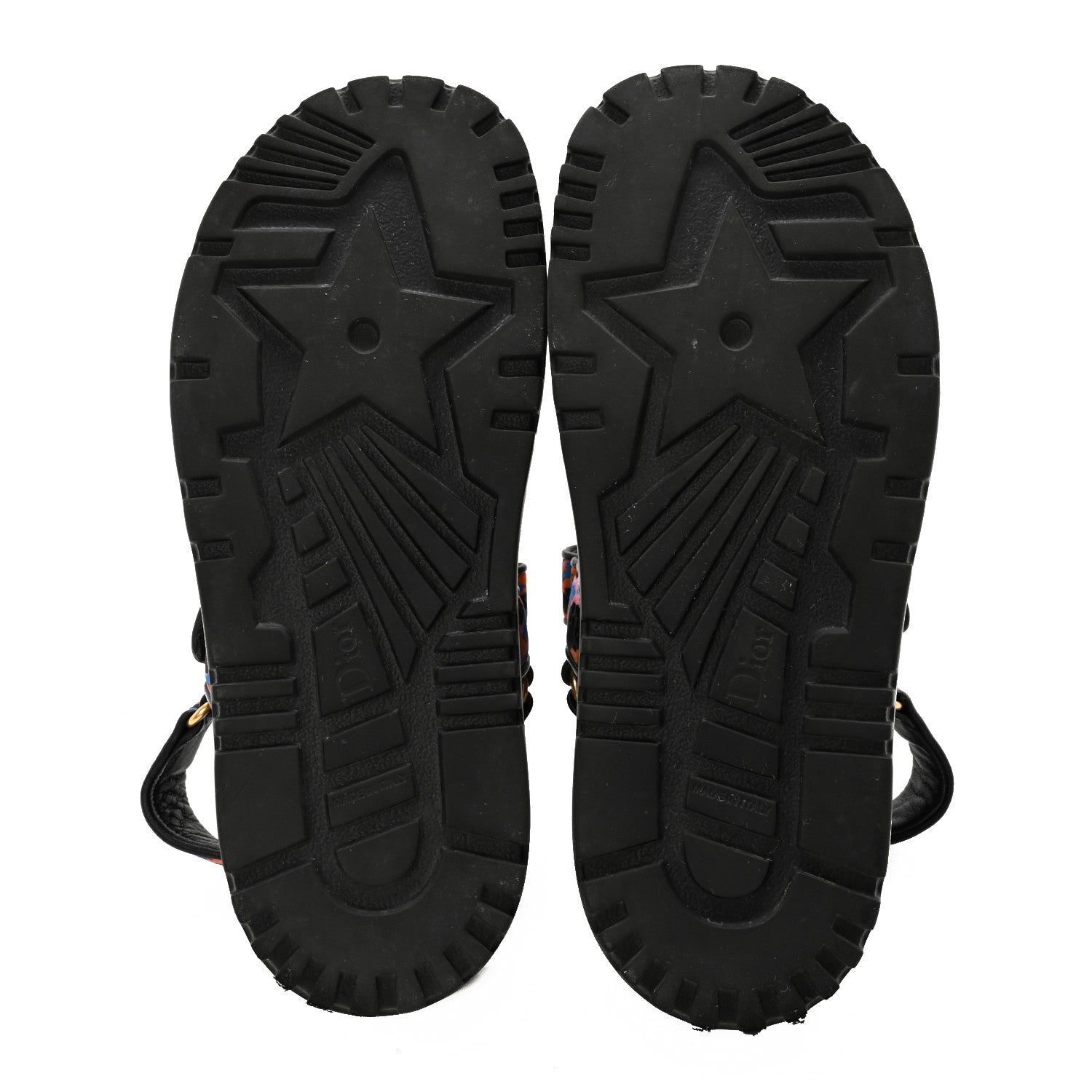 Christian Dior Technical Fabric Mizza Print DiorAct Sandals 39.5 Multicolor 5 of 12