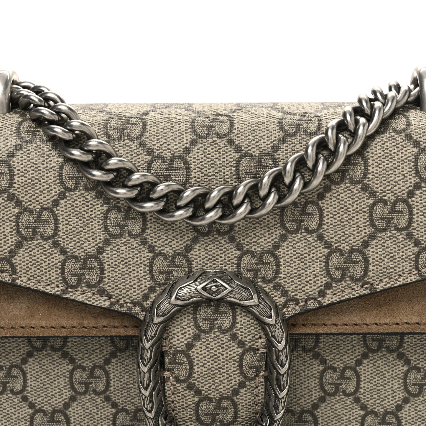 GG Supreme Monogram Mini Dionysus Shoulder Bag Taupe