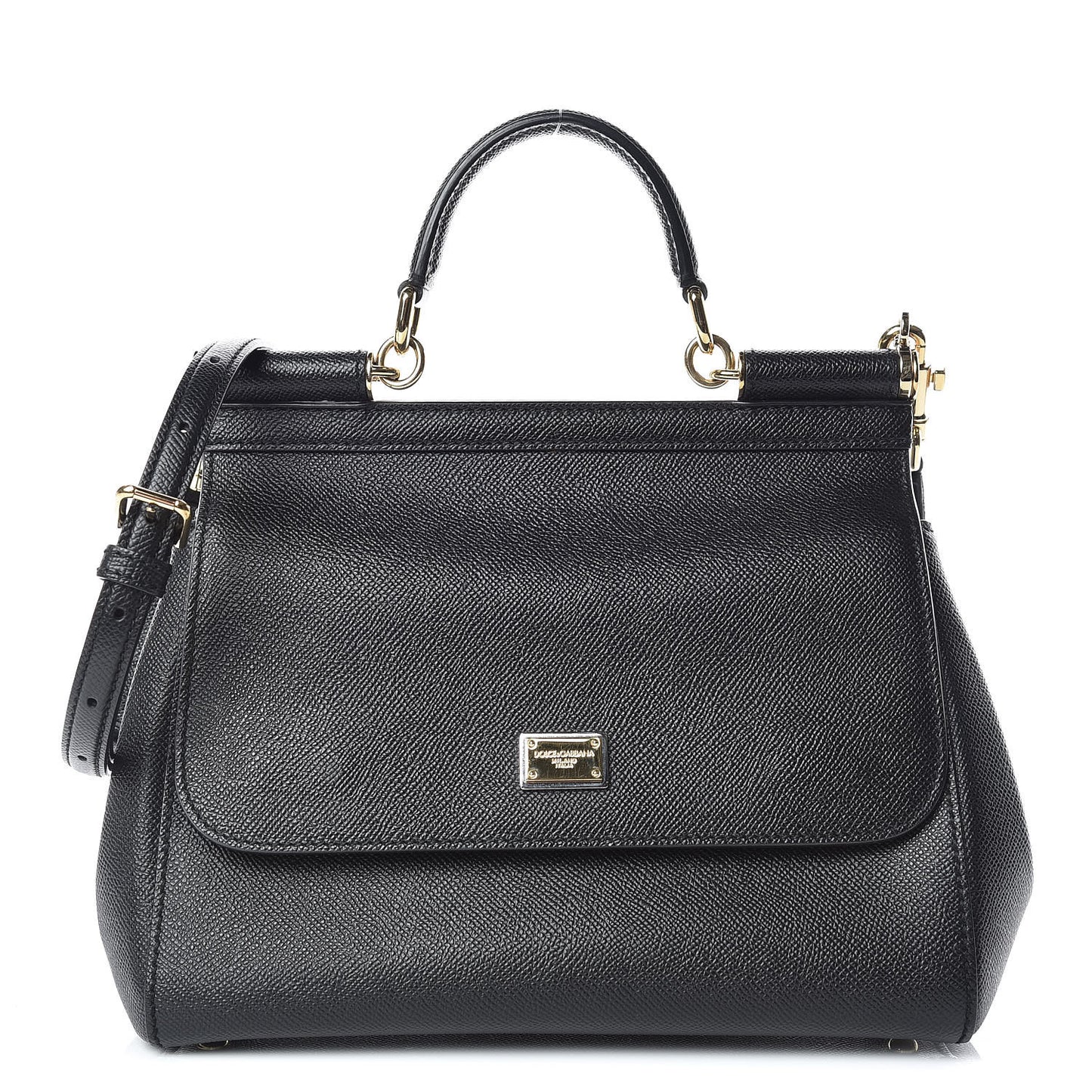 Dauphine Medium Miss Sicily Satchel Black